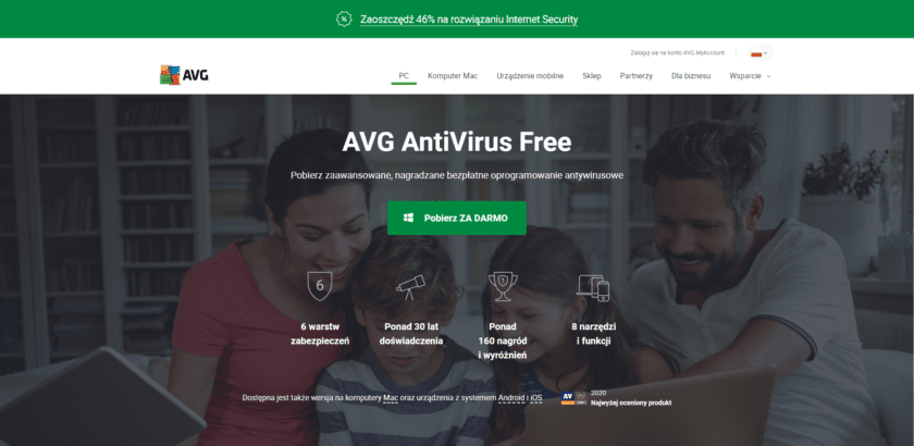 Pobieranie AVG AntiVirus Free na PC (Windows)